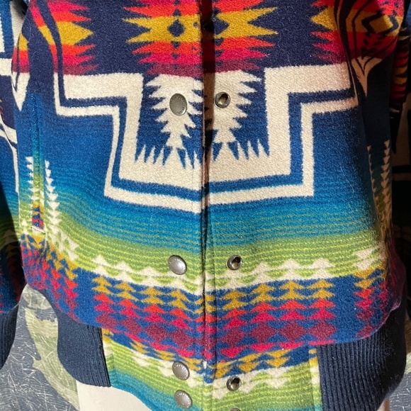 Free People Pendleton Jacquard Bomber Coat - Picture 3 of 5